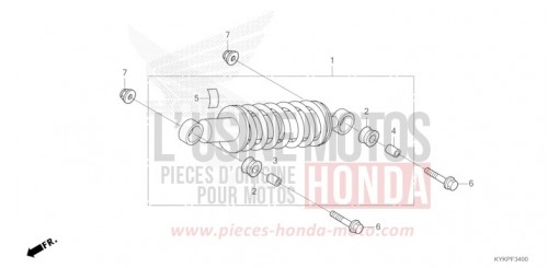 COUSSIN ARRIERE CRF110FP de 2023